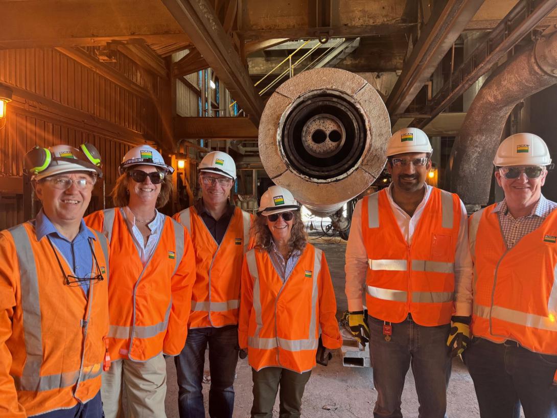 Visitors tour Boral's Berrima Cement Works