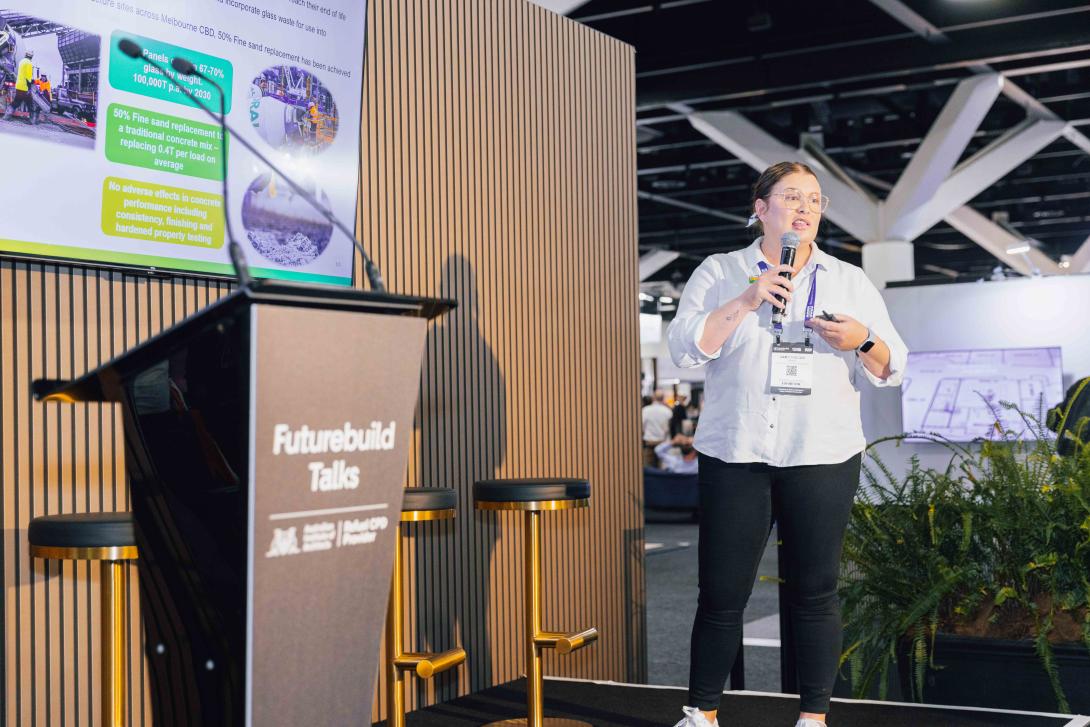Sam Coulter present at Futurebuild 2026