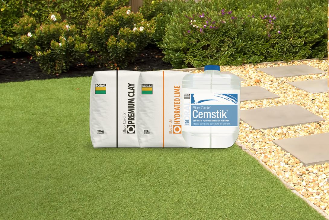 Related packaged products - Boral Premium Clay, Hydrated Lime and Cemstik