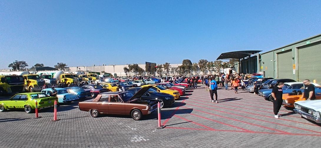 Prestons Concrete cars and coffee community event