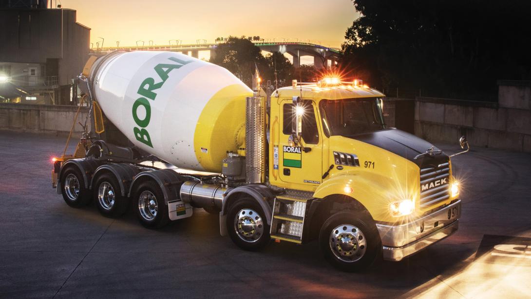 Boral concrete agitator truck