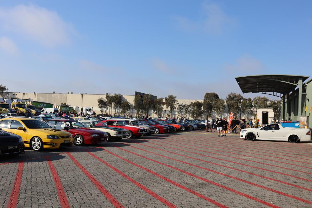 Prestons Concrete cars and coffee community event