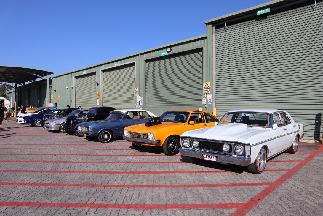 Prestons Concrete cars and coffee community event