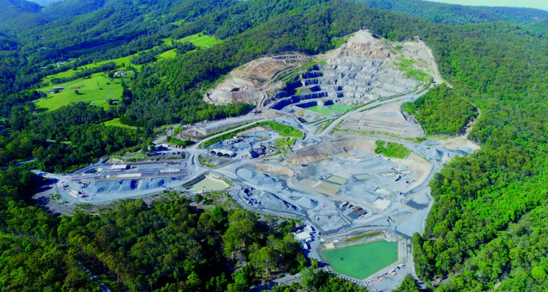 Arial view of Ormeau Quarry