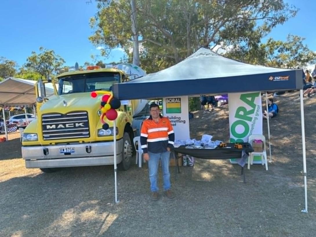 Vince Scarcella representing Boral at the Dorrie Day Careers Expo