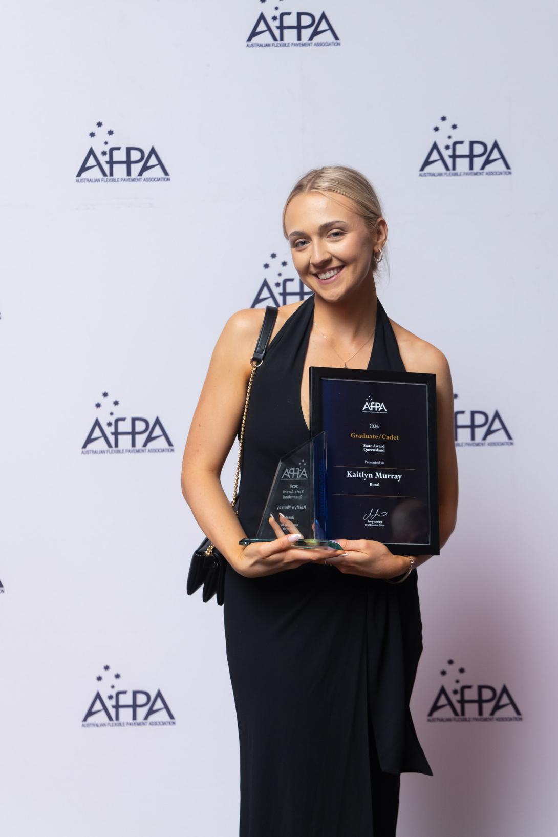 Boral's Kaitlyn Murray wins award at AfPA awards Queensland